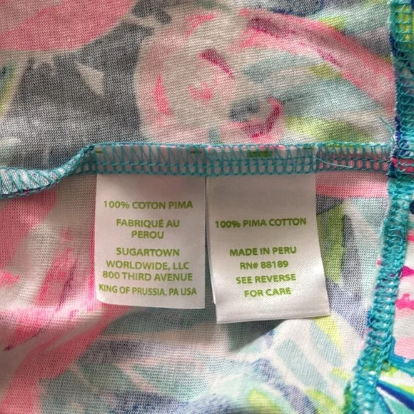 NWOT Lilly Pulitzer Linden T-Shirt Dress Flamingo Beach Size Medium - Picture 7 of 9